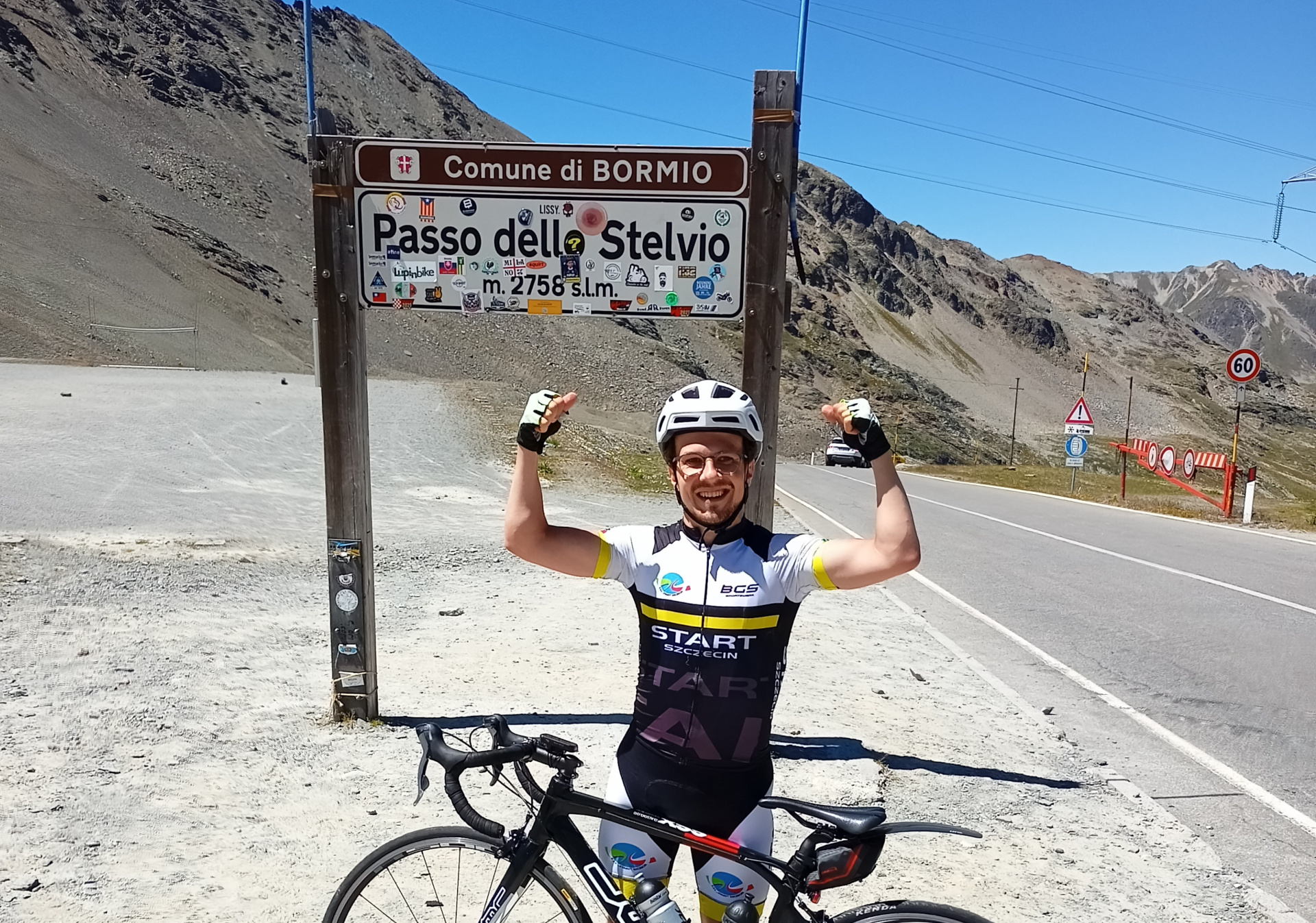 Zdobycie Stelvio 2758m n.p.m. 1463m podjazdu